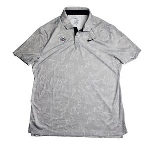 Nike Tiger Woods DriFit ADV Golf Polo Shirt Gray Los‎ Angeles Clippers Medium